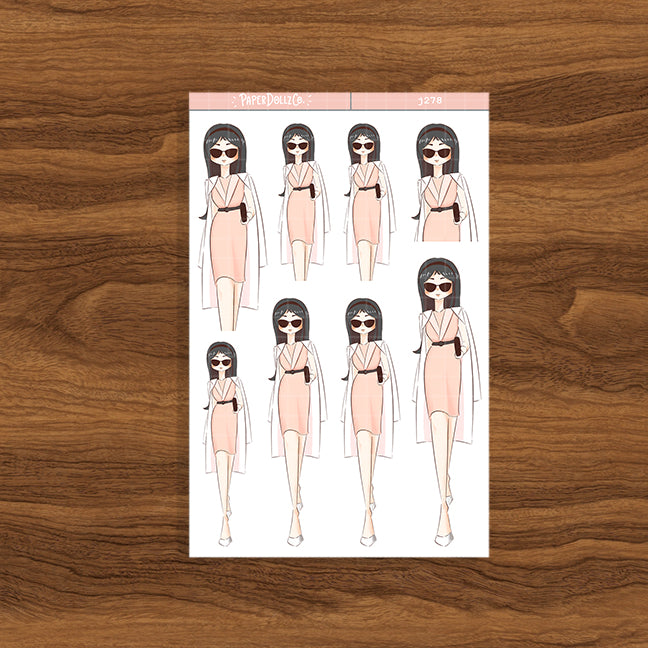 Bell PaperDollzCo Planner Stickers | J278
