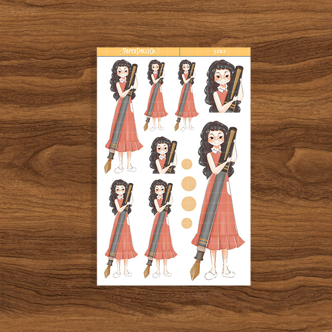 Pen Collector PaperDollzCo Planner Stickers | J283