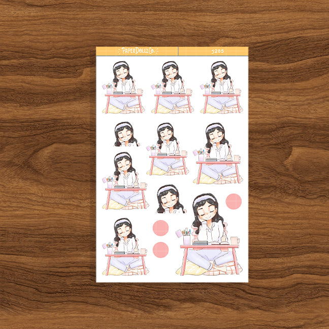 Planner Girl PaperDollzCo Planner Stickers | J285