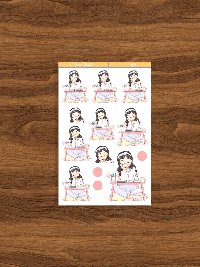 Planner Girl PaperDollzCo Planner Stickers | J285