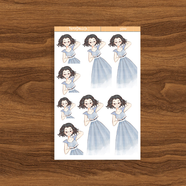 Lilac PaperDollzCo Planner Stickers | J292