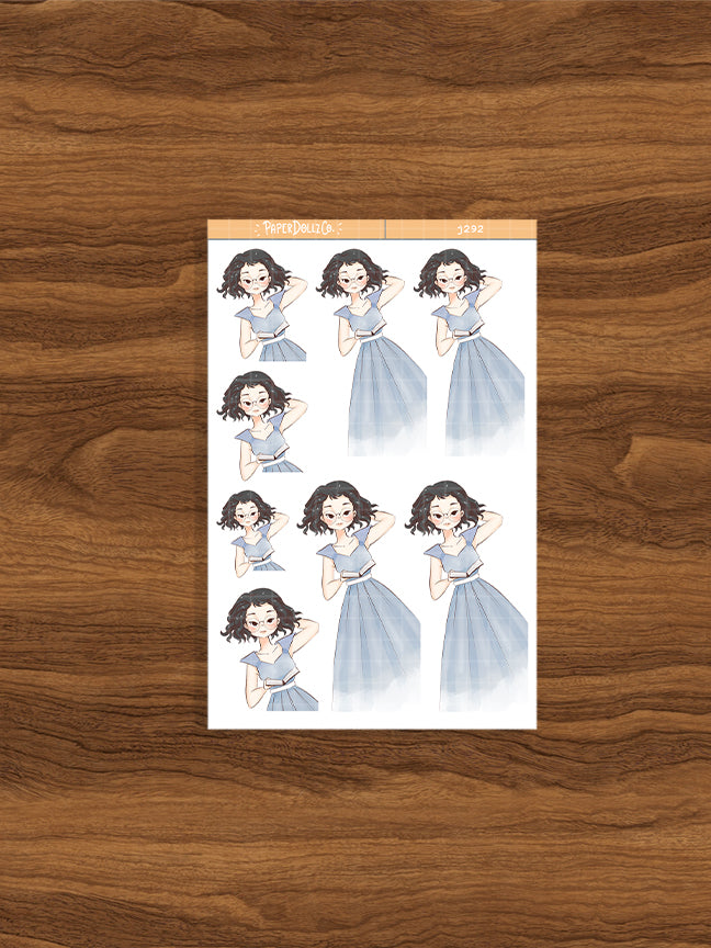 Lilac PaperDollzCo Planner Stickers | J292