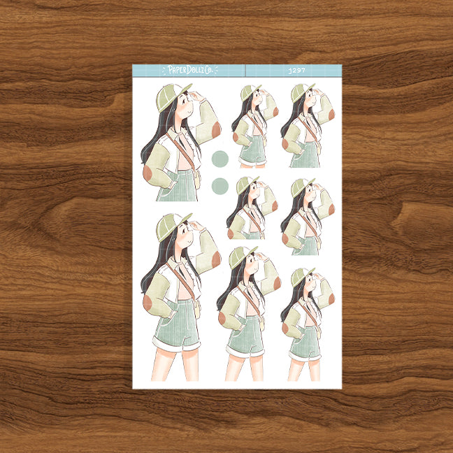 Balloon Fest My Fair Ladies PaperDollzCo Planner Stickers | J297