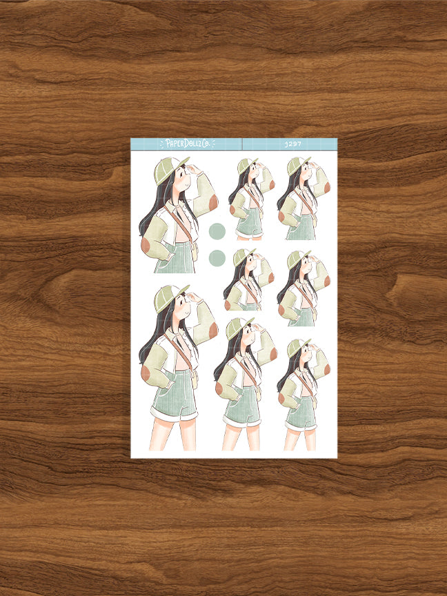 Balloon Fest My Fair Ladies PaperDollzCo Planner Stickers | J297