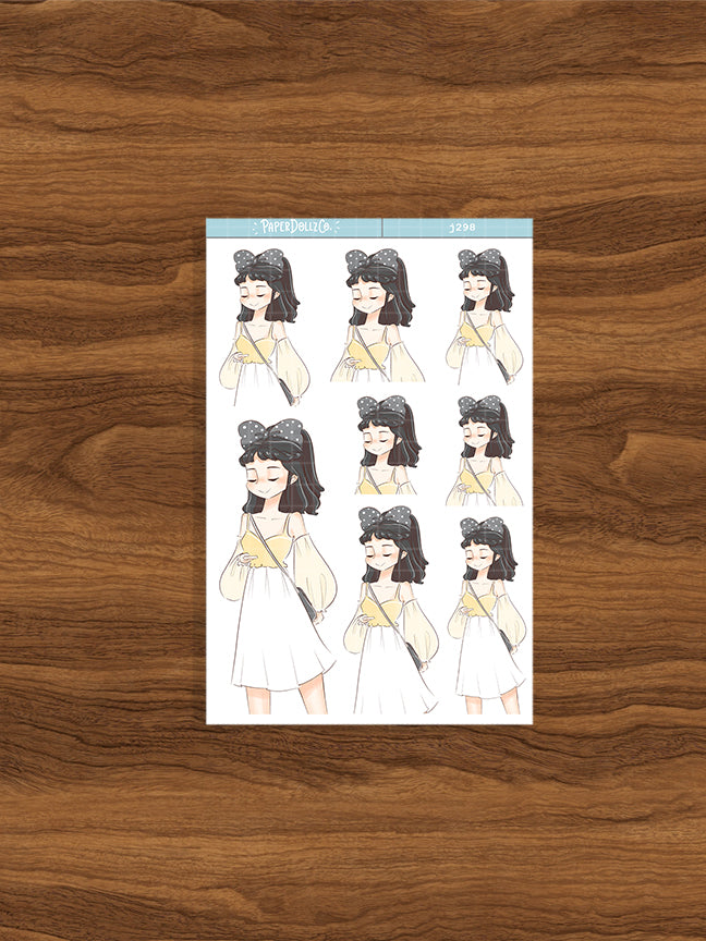 Ferris Wheel My Fair Ladies PaperDollzCo Planner Stickers | J298