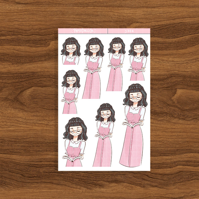 Blooms Shades of Pink PaperDollzCo Planner Stickers | J304