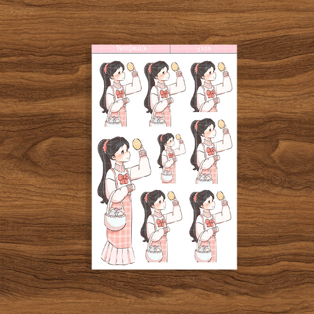 Happy Petals Shades of Pink PaperDollzCo Planner Stickers | J305