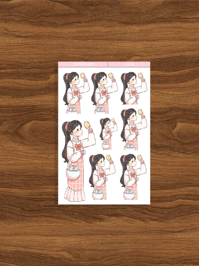 Happy Petals Shades of Pink PaperDollzCo Planner Stickers | J305