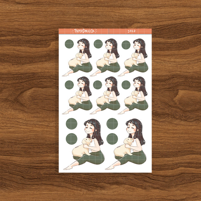 Labrador Retriever Fur In Love Paperdollzco Planner Stickers | J312