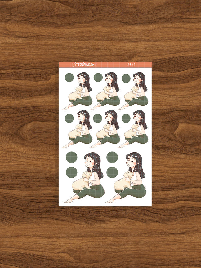 Labrador Retriever Fur In Love Paperdollzco Planner Stickers | J312