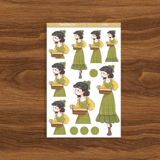 Kitchen Cottage Core Paperdollzco Planner Stickers | J338
