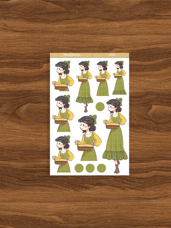 Kitchen Cottage Core Paperdollzco Planner Stickers | J338
