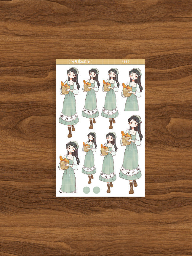 Hobbyist Cottage Core Paperdollzco Planner Stickers | J339