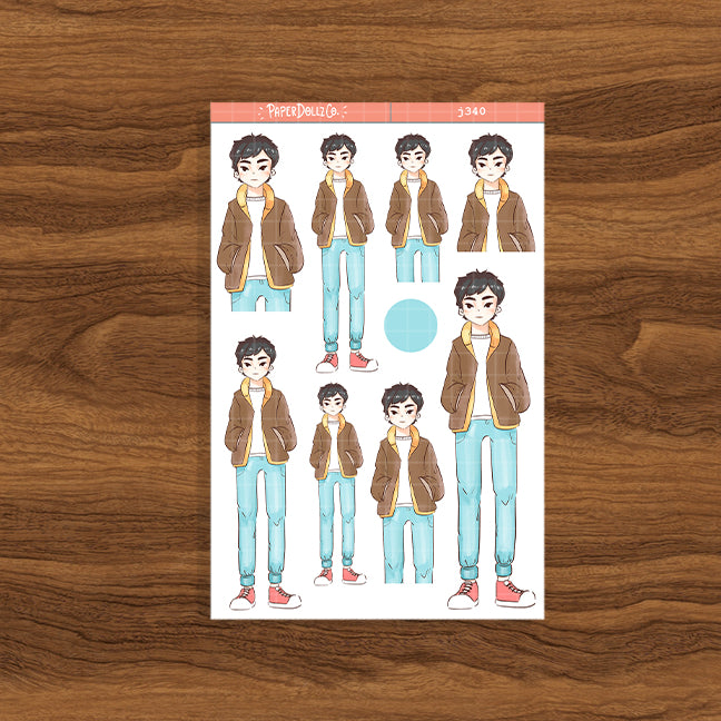 Sweet Guy | Crush Confessions | Paperdollzco Planner Stickers | J340