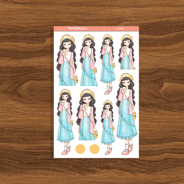 Sweet Girl | Story of Us | Paperdollzco Planner Stickers | J341
