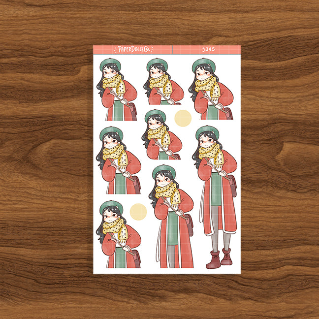 Clingy Girl | Story of Us | Paperdollzco Planner Stickers | J345