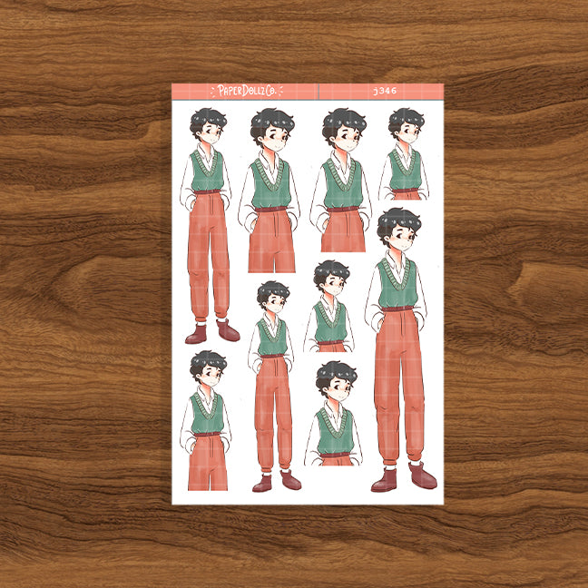 Lovely Guy | Crush Confessions | Paperdollzco Planner Stickers | J346