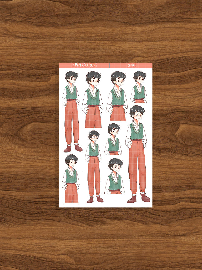 Lovely Guy | Crush Confessions | Paperdollzco Planner Stickers | J346