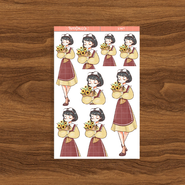 Lovely Girl | Story of Us | Paperdollzco Planner Stickers | J347