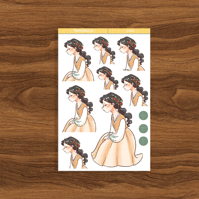 Farmlife The Pretty Petal Paperdollzco Planner Stickers | J350