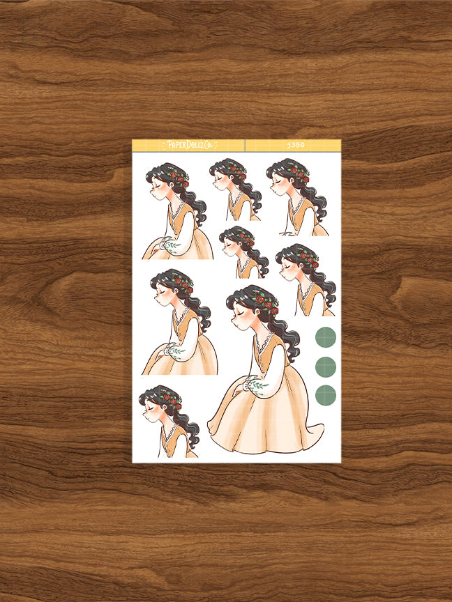 Farmlife The Pretty Petal Paperdollzco Planner Stickers | J350