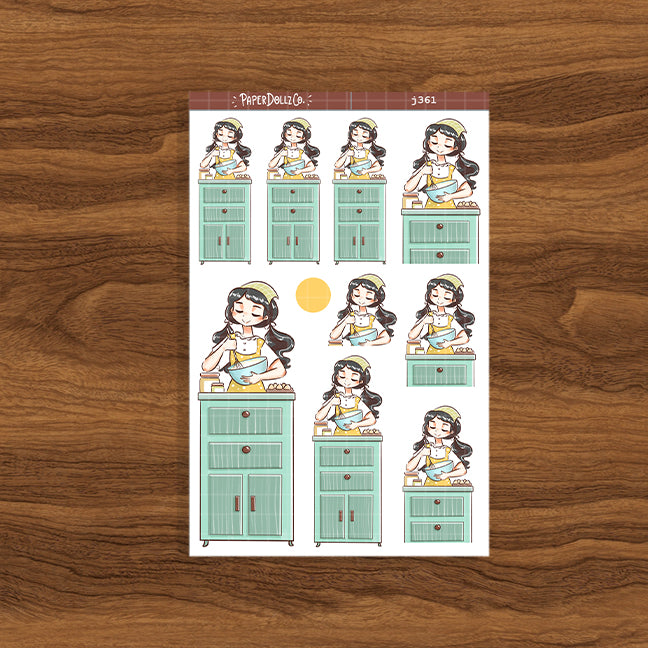 Cooking Home Buddy Paperdollzco Planner Stickers | J361