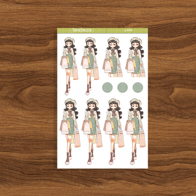 Shopping Love Yourself Paperdollzco Planner Stickers | J368