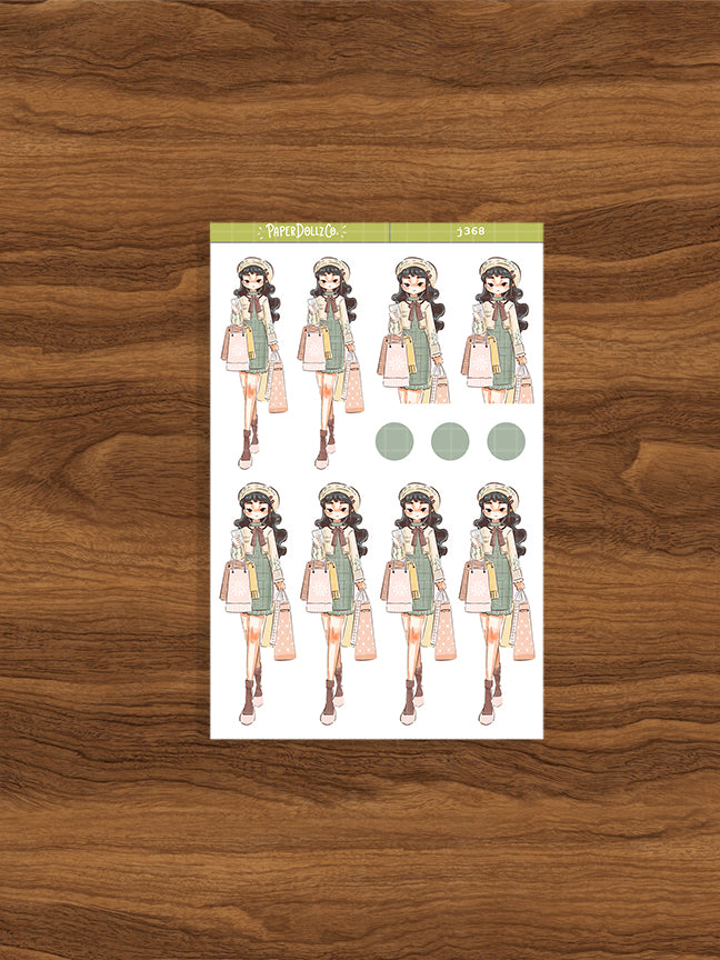 Shopping Love Yourself Paperdollzco Planner Stickers | J368