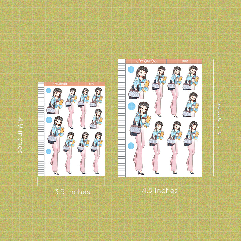 Tireless Working Women Paperdollzco Planner Stickers | J372