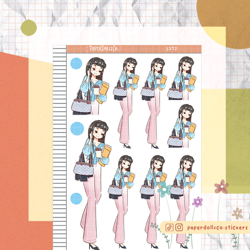 Tireless Working Women Paperdollzco Planner Stickers | J372