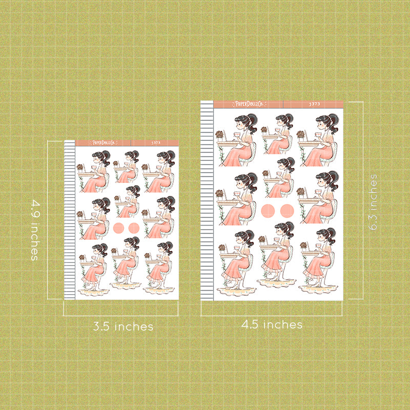 Productive Working Women Paperdollzco Planner Stickers | J373