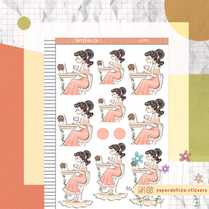 Productive Working Women Paperdollzco Planner Stickers | J373
