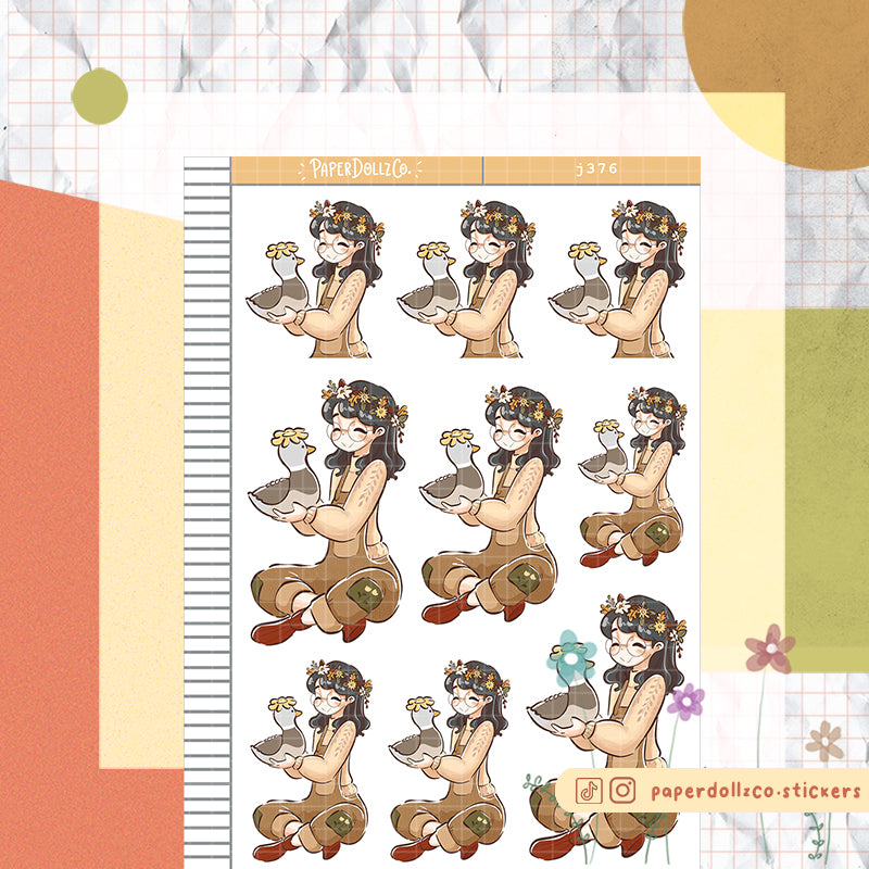 Saxony Birds of Autumn Paperdollzco Planner Stickers | J376