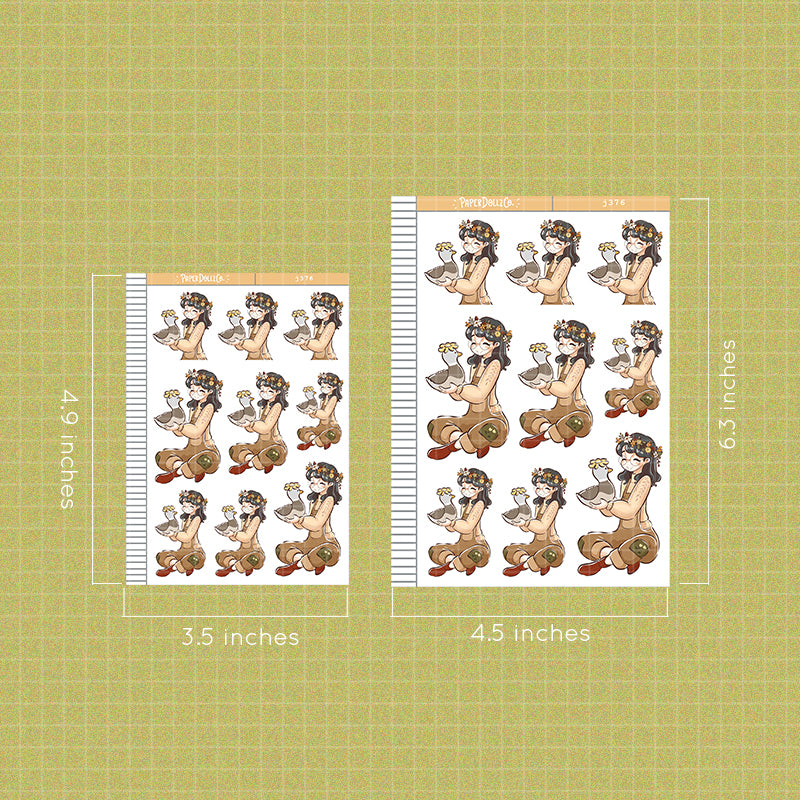 Saxony Birds of Autumn Paperdollzco Planner Stickers | J376