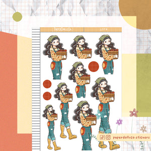 Robin Birds of Autumn Paperdollzco Planner Stickers | J379
