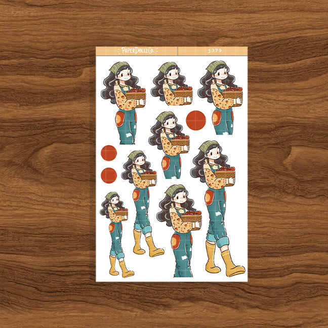 Robin Birds of Autumn Paperdollzco Planner Stickers | J379