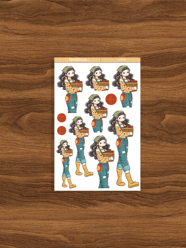 Robin Birds of Autumn Paperdollzco Planner Stickers | J379