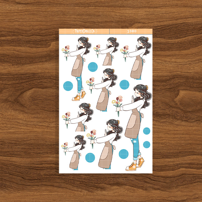 Flower Shop True Passion Paperdollzco Planner Stickers | J380