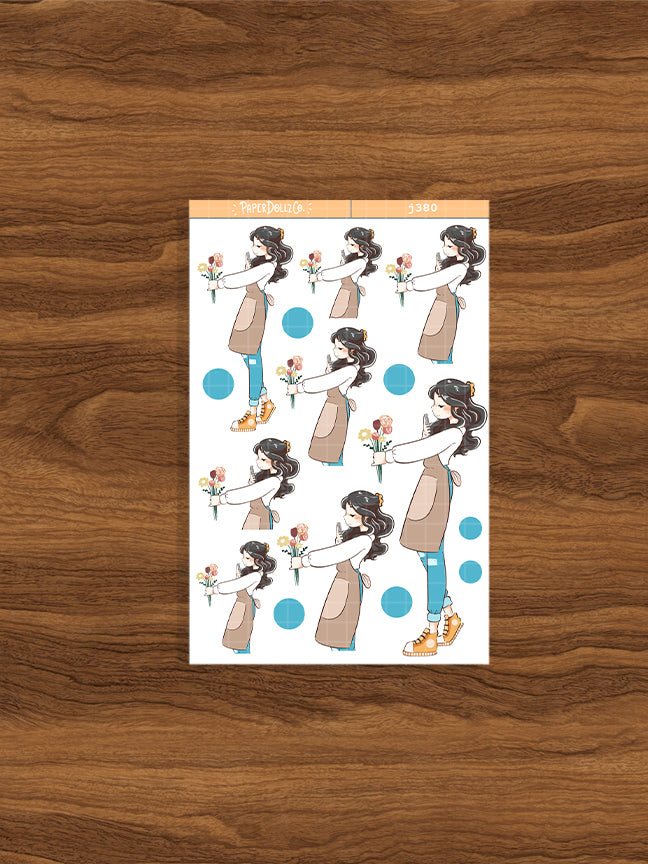 Flower Shop True Passion Paperdollzco Planner Stickers | J380