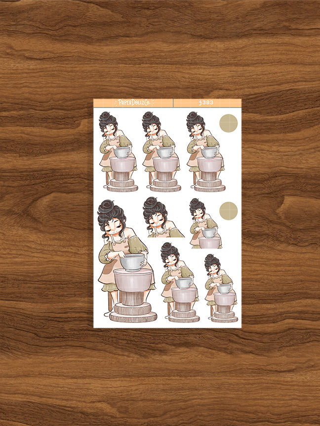 Pottery Shop True Passion Paperdollzco Planner Stickers | J383