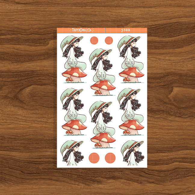 Forest Enchanted Paperdollzco Planner Stickers | J388