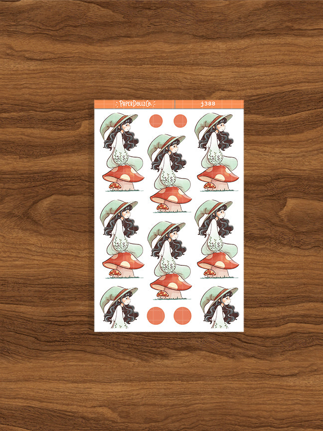 Forest Enchanted Paperdollzco Planner Stickers | J388