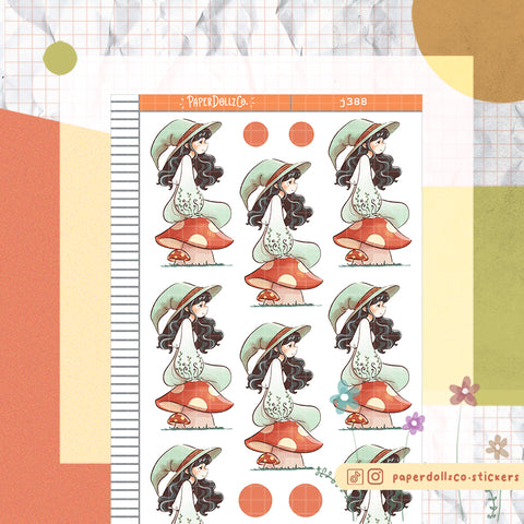 Forest Enchanted Paperdollzco Planner Stickers | J388