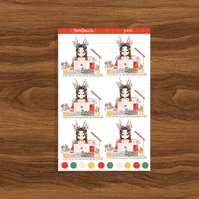 Busy Holiday Collection Just Dolls Stickers | j391