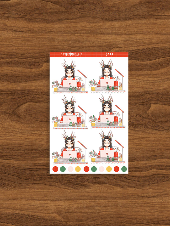 Busy Holiday Collection Just Dolls Stickers | j391
