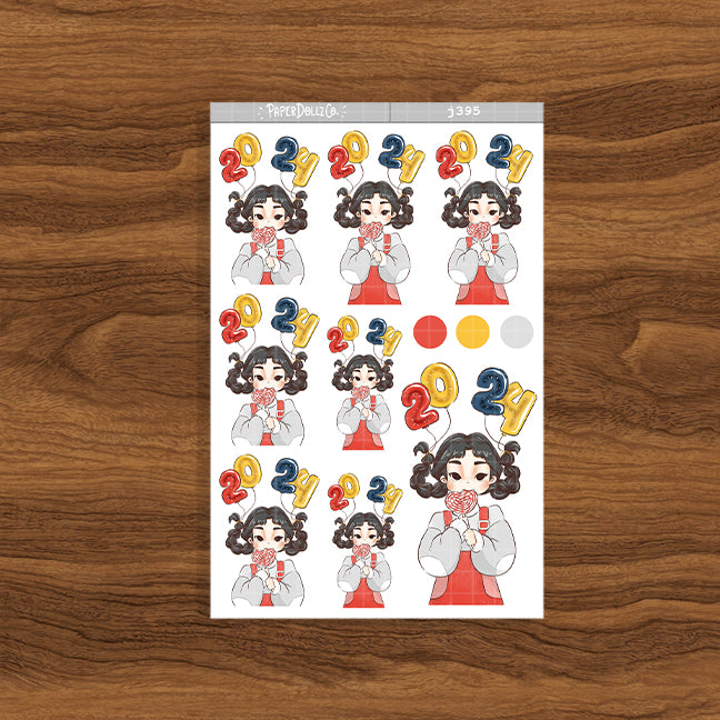 Promising New Year Collections Stickers | J395