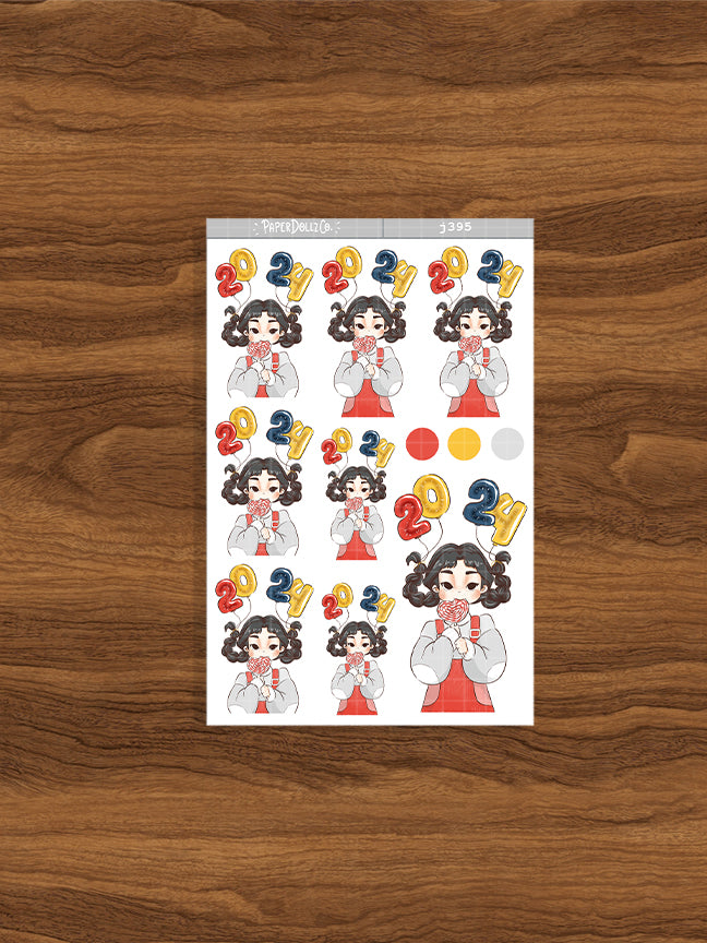 Promising New Year Collections Stickers | J395