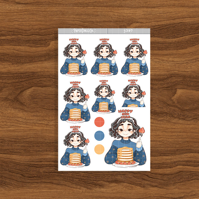 Abundant New Year Collections Stickers | J397
