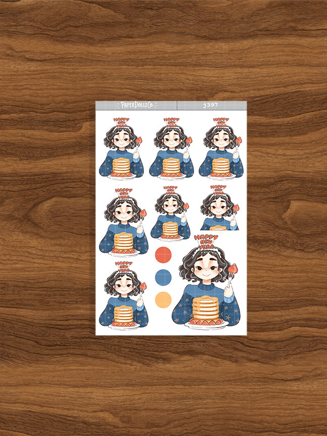 Abundant New Year Collections Stickers | J397