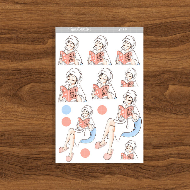 Radiant New Year Collections Stickers | J398